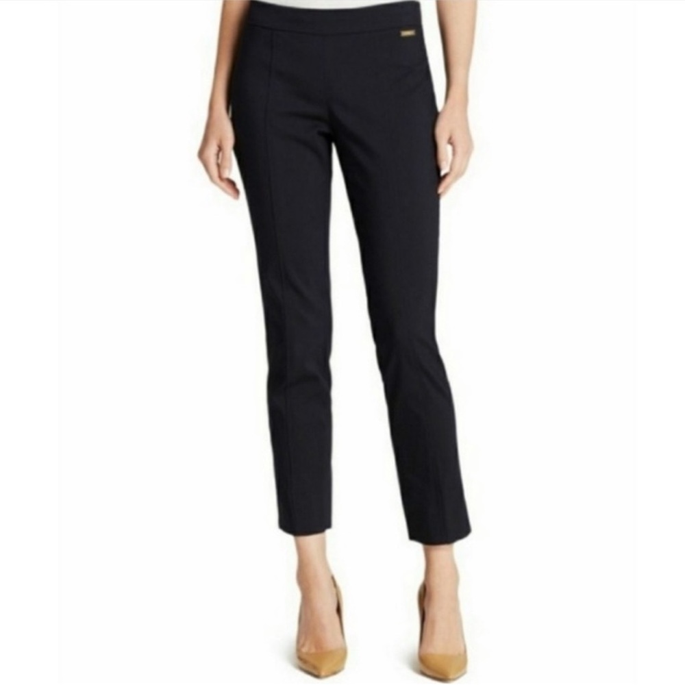 Tory burch BLACK CALLIE SKINNY ANKLE PANTS size 4